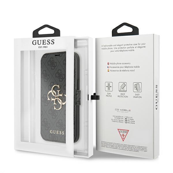 Guess Gubkp13X4Gmggr Iphone 13 Pro Max6,7 Szary/Grey Book 4G Big Metal Logo