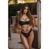 Vintage Bikini Beauty Metal Wall Art - Frameless Iron Decor Easy To Hang for Home Outdoor Festival Gift Room Decor