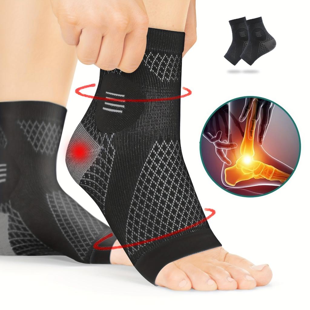 Ankle Socks with Arch and Ankle Support - Toe Less Design with Elastic Foot Support, Suitable for Daily Wear and Outdoor Activities