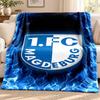 1.FC Magdeburg blanket Flannel Blanket Soft Cozy Plush Throw for Sofa Bed Lightweight Home Decoration Outdoor camping
