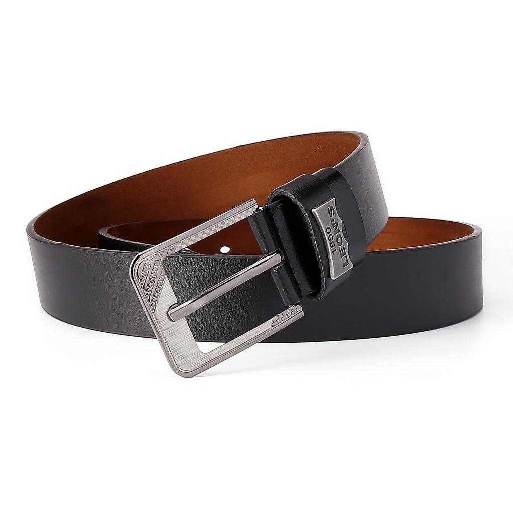 New Men's Casual Minimalist Leather Belt - High-End Trendy Design