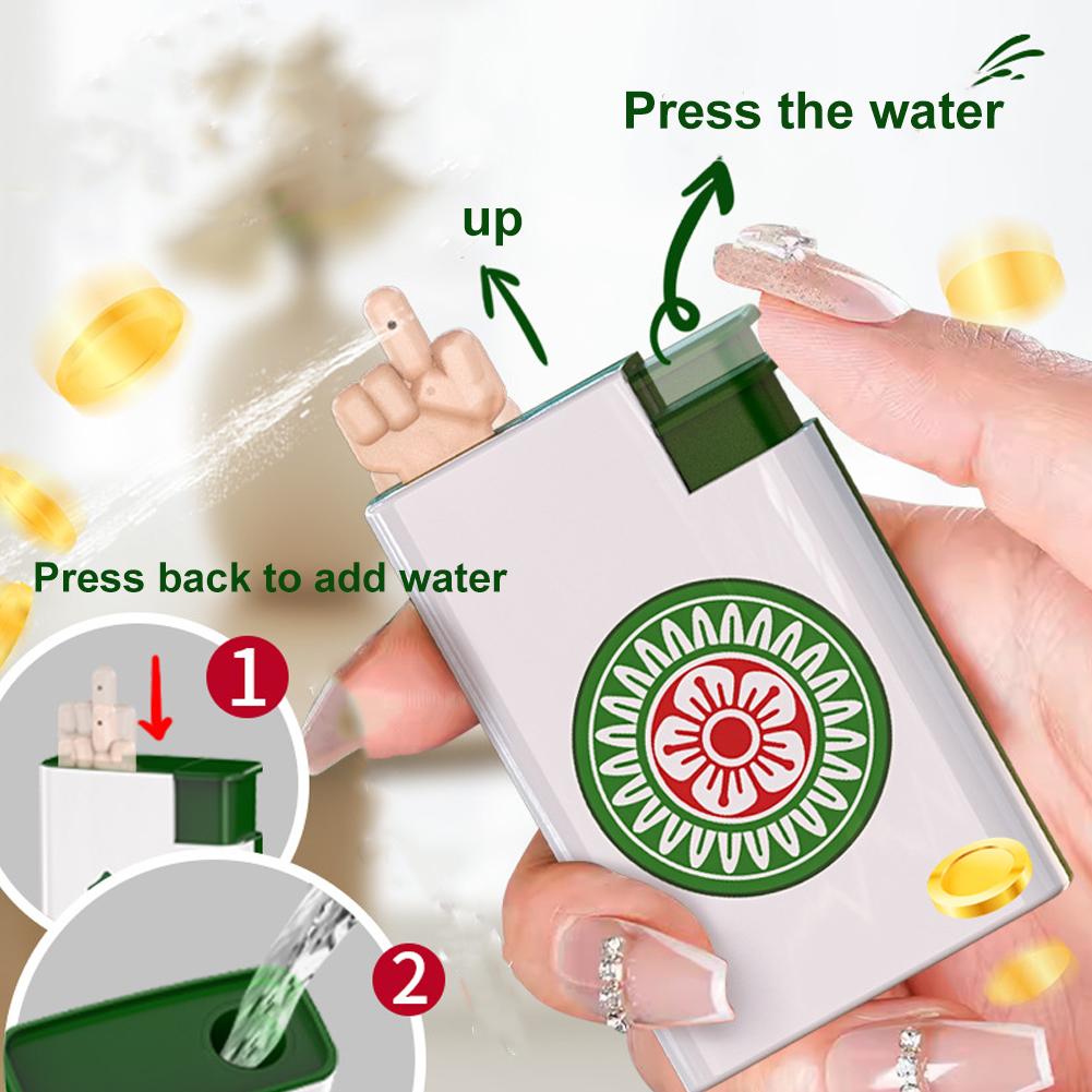Mini Mahjong Theme Water Gun for Kids Entertainment Water Spray Discharge and Prank Toy