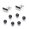 Simple new rectangular buttons, foreign trade cross-border French shirt cuffs, men's cufflinks cufflinks