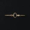 [14K]_double bezel bangle: onyx.