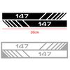 UHNPV1 TFLGX1 2PCS Car Side Rearview Mirror Body Decoration Sticker Decal Styling For Alfa Romeo TZ3 Sportiva Stelvio 147 156 Auto Accessories