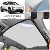 Car Anti-uv For POLESTAR 3 2024-Present Electrostatic Adsorption Sunroof Sunshade Suede Fabric Auto Heat Insulation Skylight