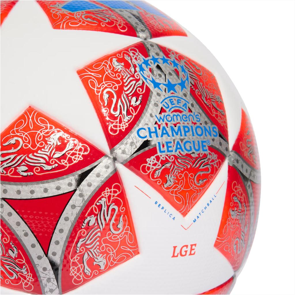 adidas UEFA Womens Champions League FIFA Quality Ball, Womens red Football