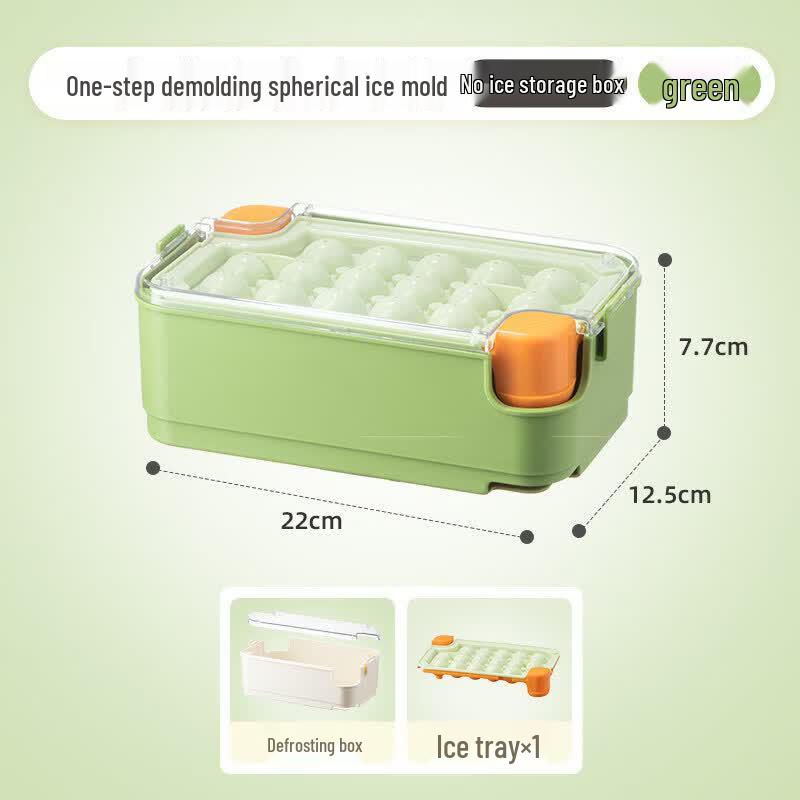Soft Silicone Sphere Ice Ball Maker with Lid