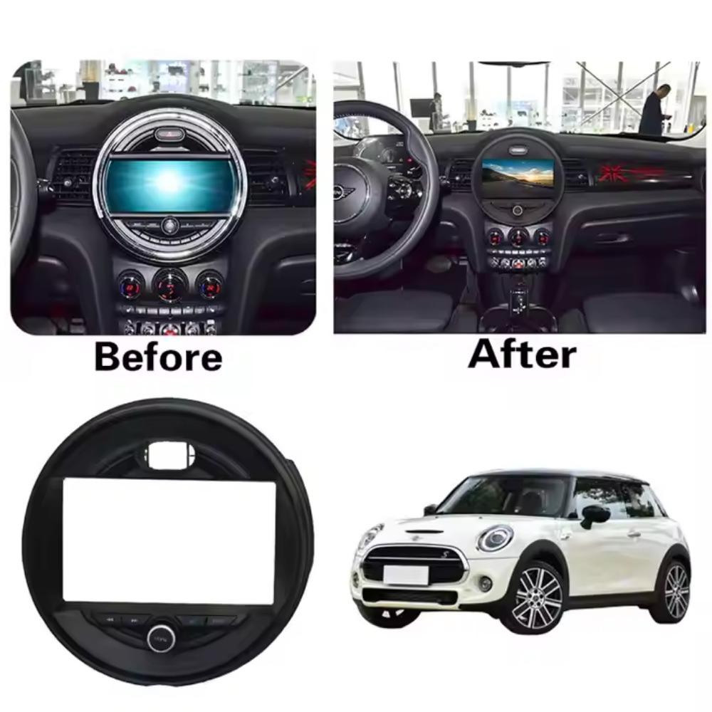 For BMW Mini F55 F56 2014-2019 9 Inch Car Frame Fascia Adapter Canbus Box Android Radio Dash Fitting Panel Kit