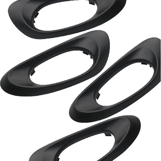 APPERFiT Interior Door Handle Bezel Trim Cover (4Pcs) Compatible With Chevy Trailblazer 2002-2009 Replaces 15214501 15214502 15214506 15214507