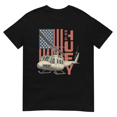Uh1 Huey Militärhubschrauber Luftfahrt Amerikanische Flagge Geschenk T-Shirt