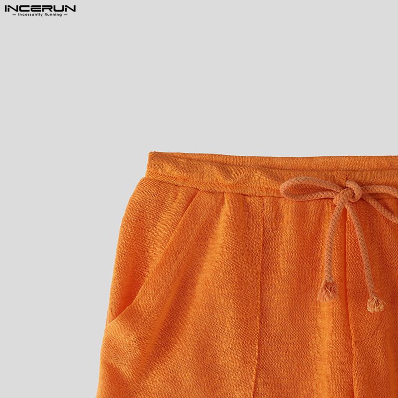 INCERUN Men's Athletic Gym Shorts Slim Fit Home Workout Short Pants