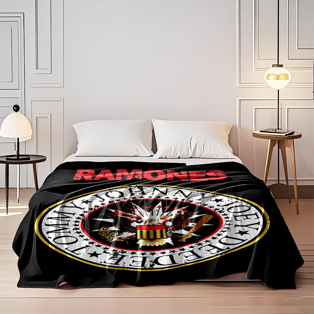 Ramones Band Eagle Logo Blanket for all seasons blanket lunch break throw gift