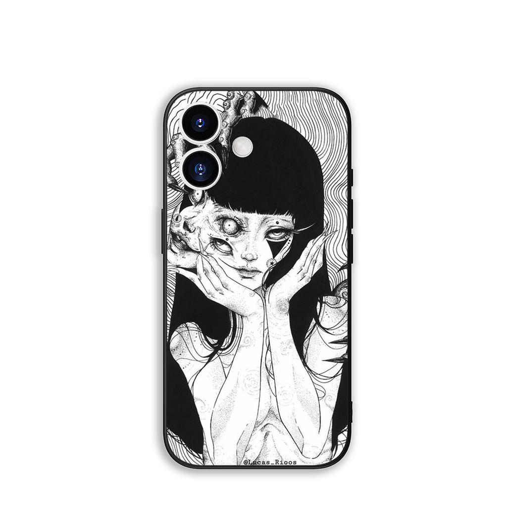 for Samsung Galaxy A36 A17 A26 A07 A35 A54 A53 A13 A33 A34 S8 S9 S20 S21 FE S10 Plus Phone Cover Case Wallpaper Junji Tomie Ito