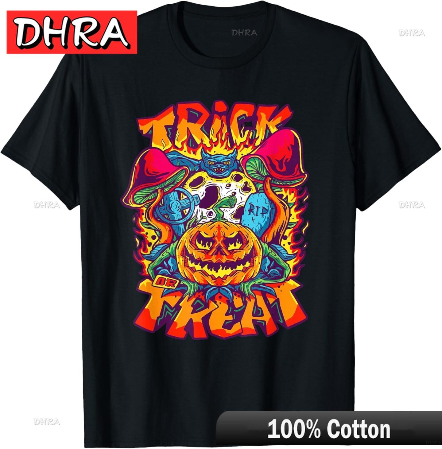 

Pumpkin Cemetery Halloween TShirt Cool Colorful Cute Graphic Tshirts Modern Edgy Chic Clothing TShirts for Gym Shirts Unisex 4XL