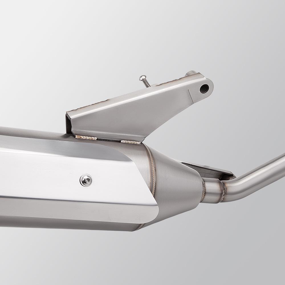 RS100 Motorcycle Scooter Exhaust Modification Kit - Full, Front, and Tail Sections