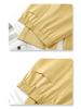 Women's Yellow Retro Narrow Straight-Leg Draping Pants - Spring/Autumn 2025 Collection