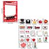 Valentines Day Photo Booth Props Valentines Day Decorations Valentines Photography Props Wedding Photo Props Photo Frame