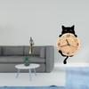Elegant African Lady Sculpture with Wall Clock Lightweight Decorative Figurine for Home Office