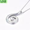 Blaike Ozeanblau Weißes Feueropal Für Frauen Muschel Anhänger Wellen Halsketten Farbe Spirale Choker Weiblicher Feinschmuck Trendiger Anhänger