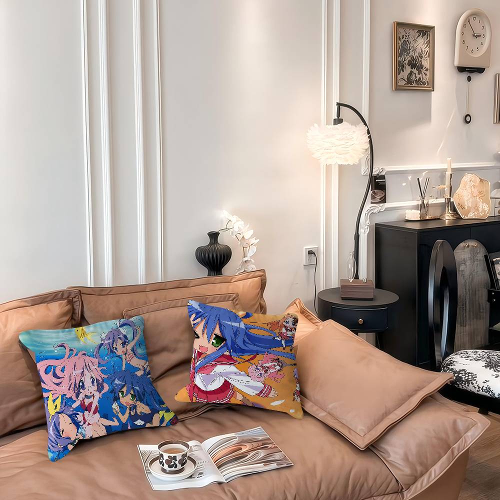 H-hiiragi K-kagami Cushion Cover Pillow Cover Decor Pillowcase Printed Cushion Case For Couch