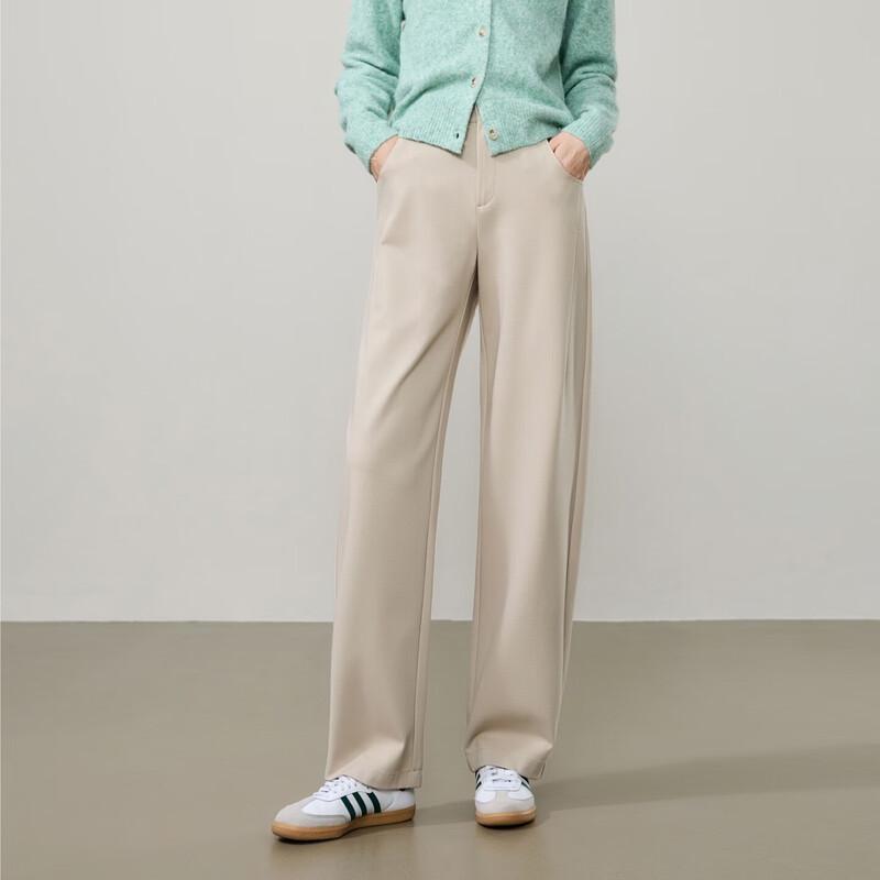 ESE-Y Women s High-Waist Relaxed Fit Suit-Style Wide-Leg Trousers 26