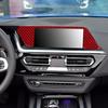 Red Carbon Fiber Car Front Center Screen Frame Sticker For BMW Z4 G29 19-22 LHD