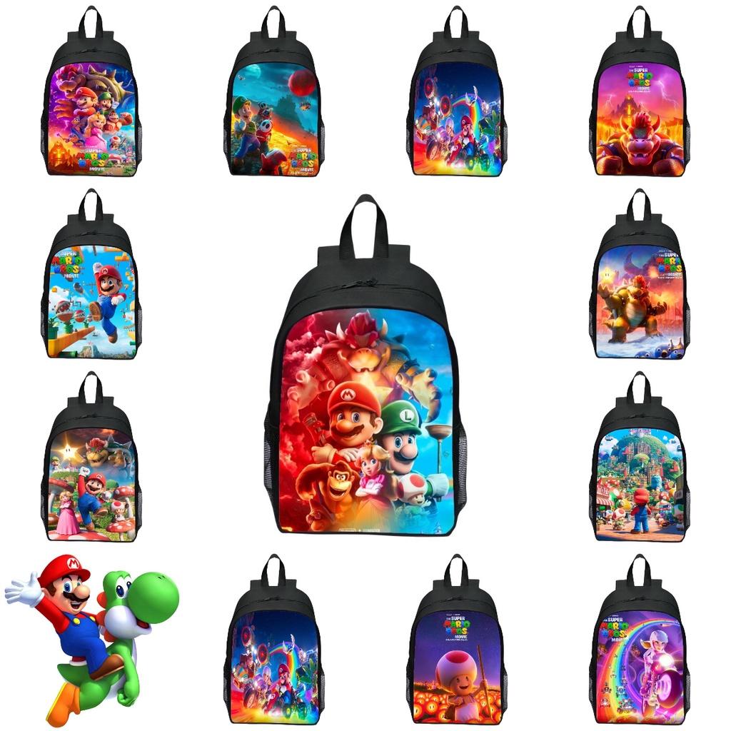 Super Mario Children's Backpack 16-inch Cute And Functional Oxford Fabric Custom Design