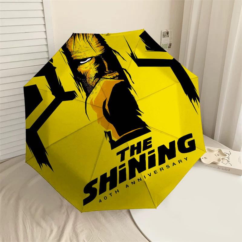 

1pc The Shining 40th Anniversary Automatic Open/Close Umbrella Compact Folding Umbrella with 8-Rib Shaft lightweight esign, for Women/Men1231A
