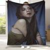 Telo Coperta Morbido in Flanella J-Jisoo Idol Coreano Solo OCCHI CHIUSI, Coperta Calda e Accogliente per Letto, Divano, Soggiorno, Picnic, Campeggio, Regalo