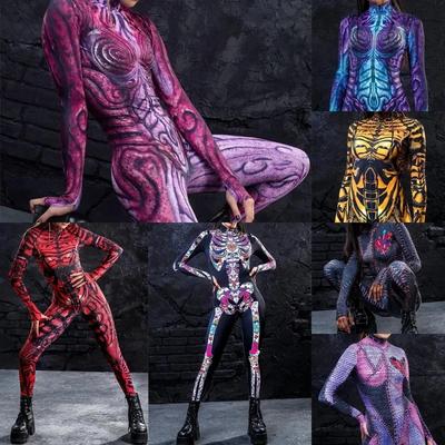 3D Digitálna Tlač Kostýmy na Javisko pre Dospelých Halloweenska Udalosť Karnevalová Tematická Párty Cosplay Kostým Hra na Role Hranie Kombinéza