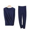 Men’s Thermal Underwear Set: Velvet, Antibacterial, Hyaluronic Acid-Infused, Long-Sleeved, Autumn/Winter Comfort