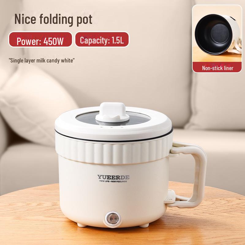 Compact Electric Multi-Cooker: Portable Non-Stick Pot and Electric Frying Pan for Dorms