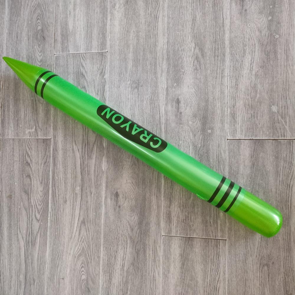 

PVC Inflatable Pencil Neon Crayon Jumbo Decorations Prop For Birthday Party Favors 105CM зелёный