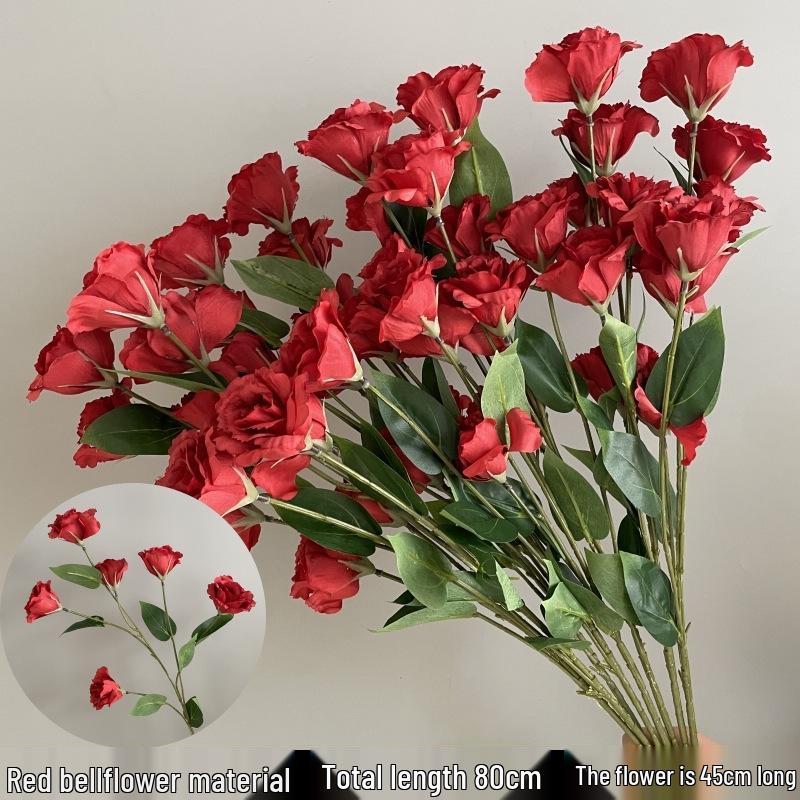 Shunran Dark Red Wine Artificial Wedding Flowers for Chinese Engagement Décor & Aisle Hanging Displays