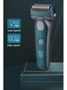 Smart Electric Shaver with Floating Three-Blade Head, Digital Display, Fast Charging & Washable Design
