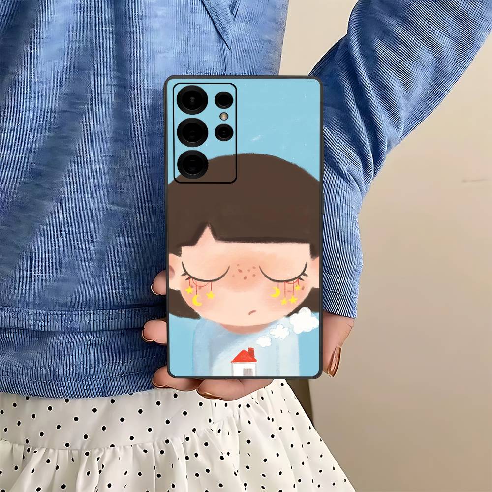 INS A Mao Phone Case For Samsung S 24 Fe 25 Ultra Plus 20 Lite 21 30 22 23 24 22 Ultra 5G Fundas