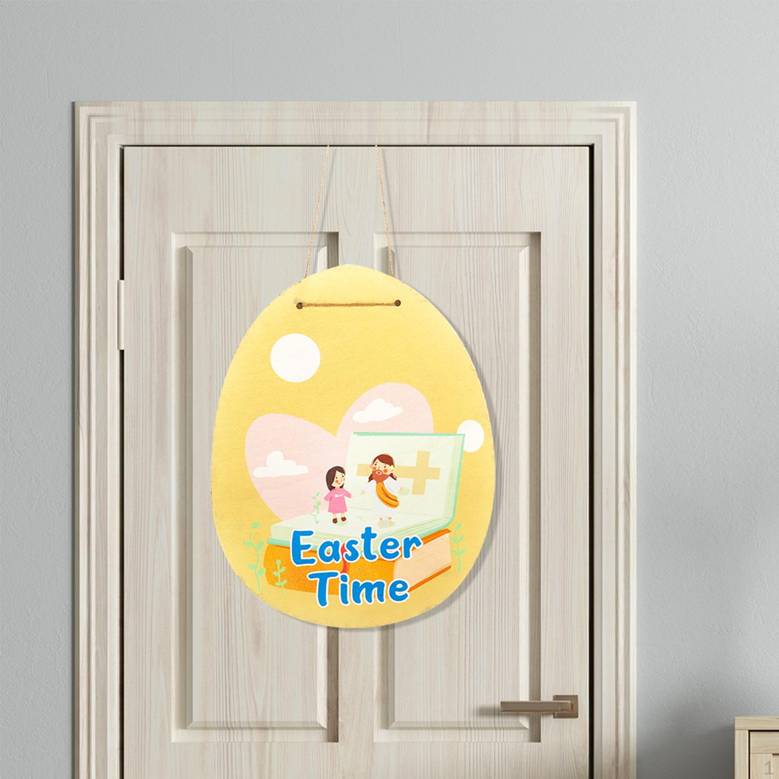 

Easter Door Decorations with Strings Pattern Crafts Hanging Sign for indoor and outdoor style 3
