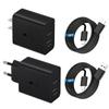 PD35W Dual USB Charger for Samsung S24/S25/Note20 Ultra - US/EU Standard Fast Charging Adapter