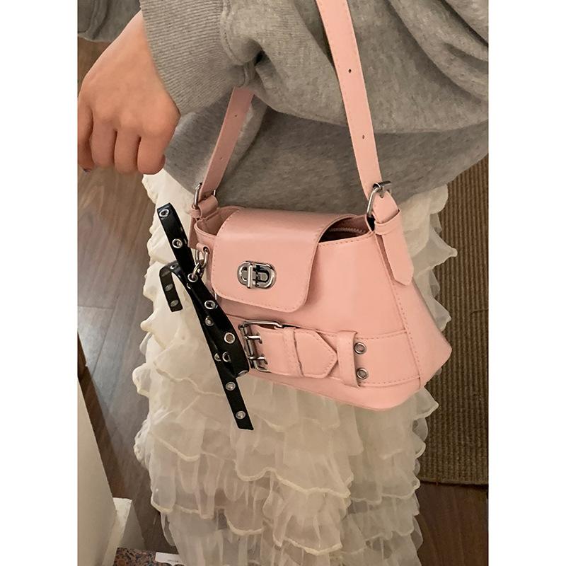 Нишевая высококлассная подмышечная сумка женская сумочка 2025 новая простая плечевая маленькая квадратная сумка весенняя сумка-ведро