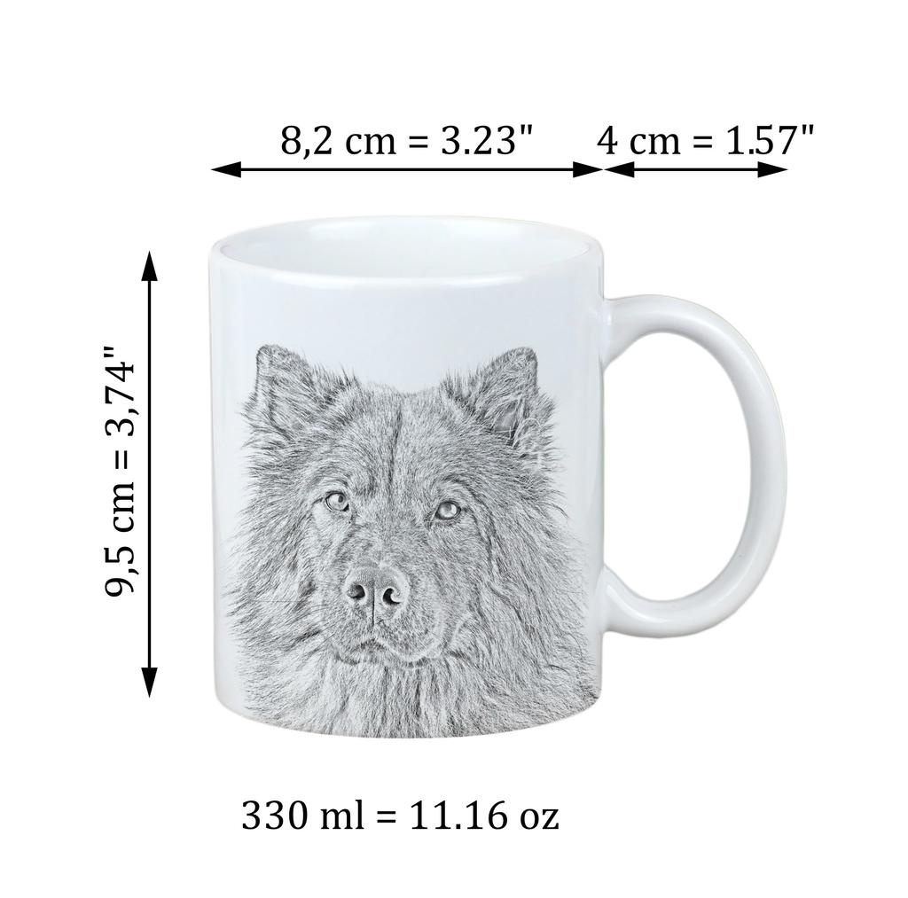 Eurasian, Eurasier - Cup with a Dog, Personalized Cup with a Print, a Classic Gift for Everyone from the Art-Dog Brand