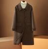 Women's Mid-Length Double-Sided Wool Coat, Petite & Plus Size, Autumn/Winter 2024 Collection