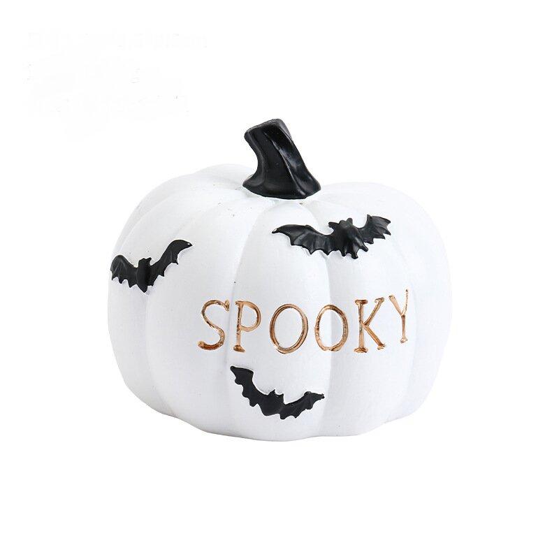 Halloween Pumpkin Resin Ornaments Table Decoration Garden Scary Atmosphere Decorative Props Fall Thanksgiving Harvest Home Decor