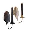Iron Wall Candle Holder with Detachable Tray Designed for Use in Weddings For Home Decoration and Festive Spaces