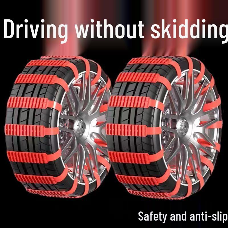 Winter Anti-Skid Chains for Cars, Vans, SUVs, and EVs – Tire-Friendly Snow Chains