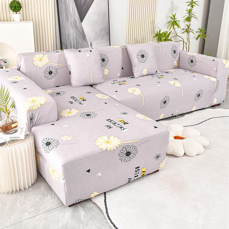 Milk Silk Elastic Sofa Cover All Inclusive Universal Set Suitable for All Seasons Cartoon Empress Sofa Cover Lazy Person To Prevent Cat Scratches