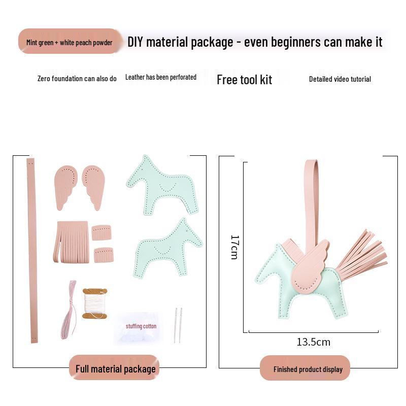 2025 Pegasus Femei Breloc Mini DIY Handmade & Pandantiv Cheie Auto