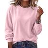 Women's Fashion Color Neck Long Sleeve Sweatshirt for Casual Daily Wear
