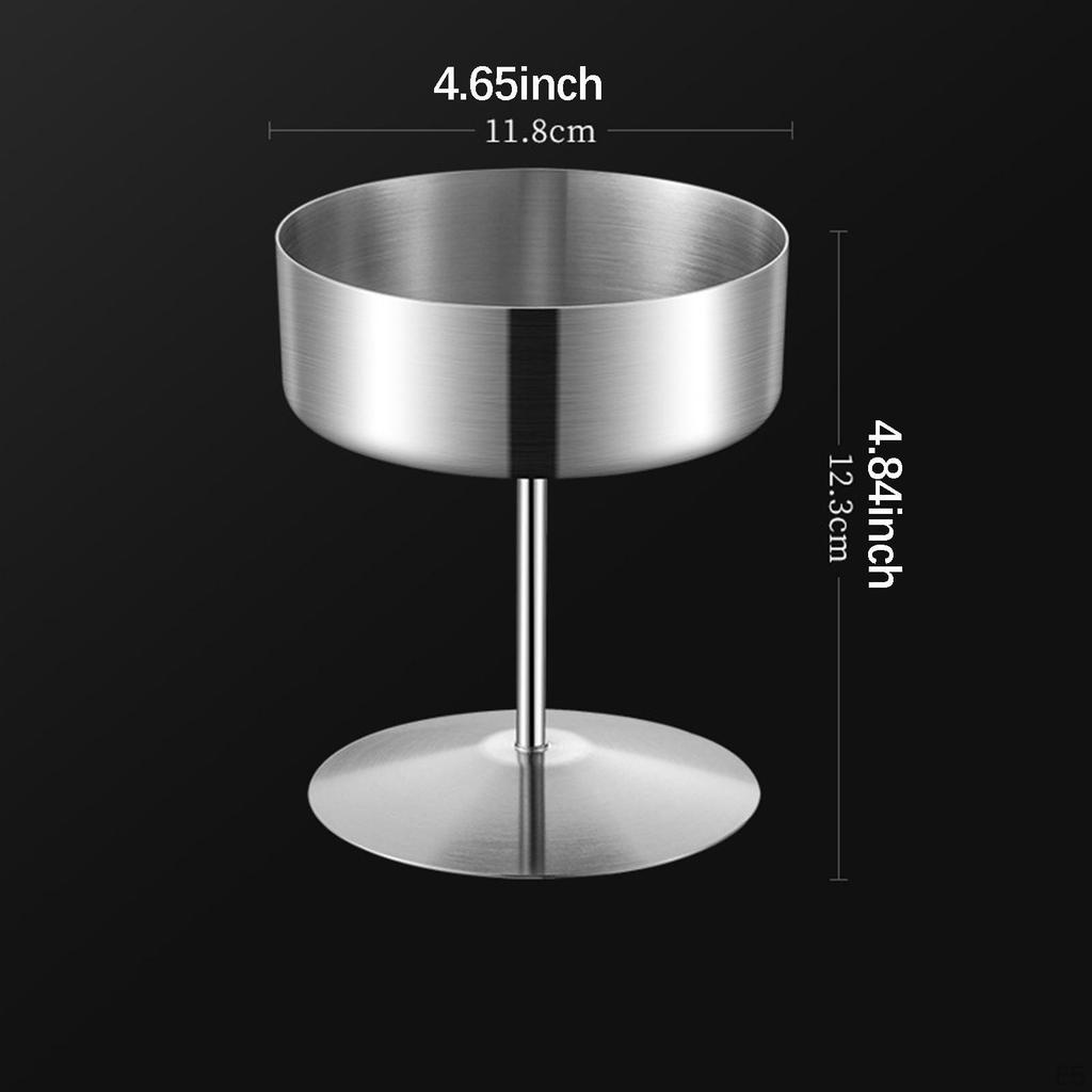 Dessertschale aus Edelstahl, Leicht zu reinigen, Wiederverwendbare Eiscremeschale, Ideal für die Küche,