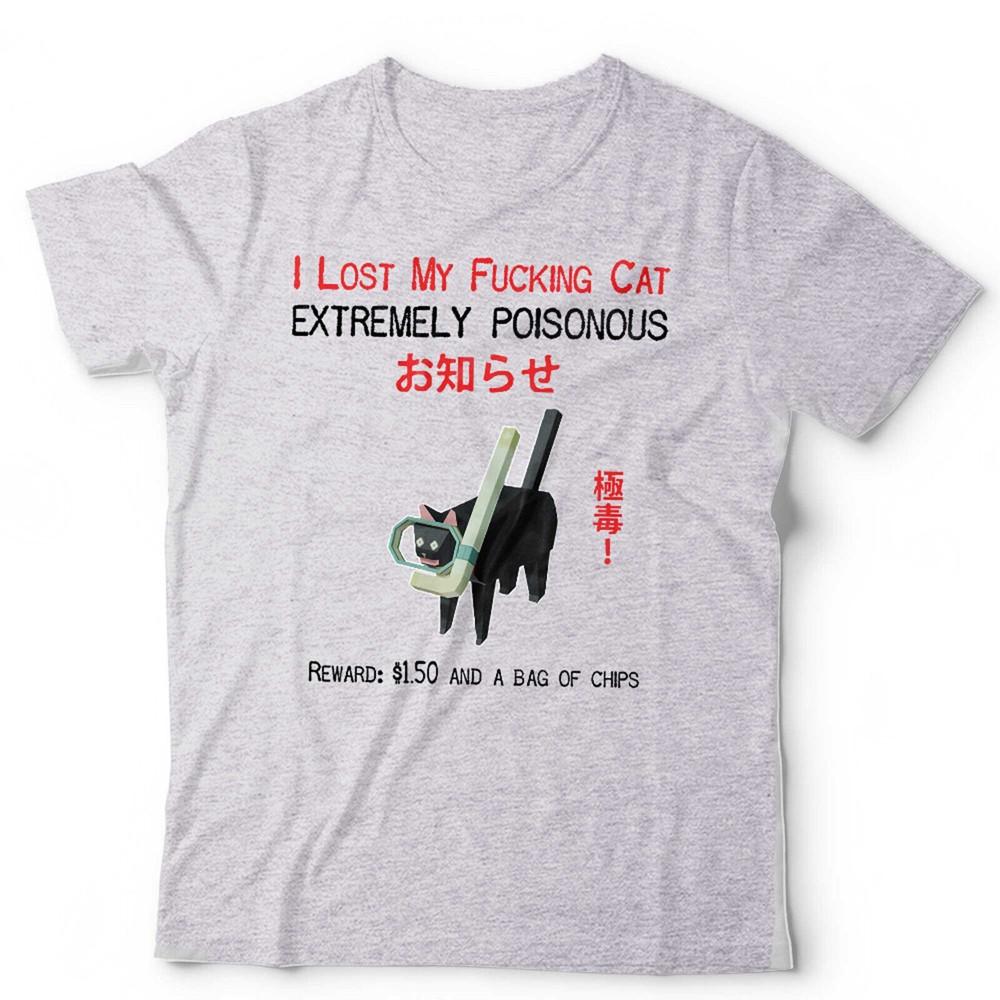 I Lost My Fvcking Cat Unisex Tshirt Low Poly Funny Wierd Meme Cat Lover Gen Z